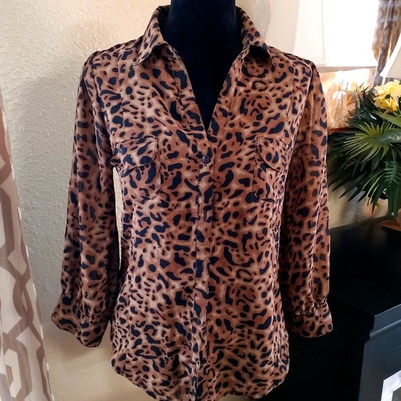 Fashion Web Leopard Blouse - Picture 1 of 4